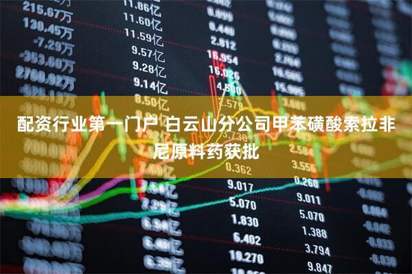 配资行业第一门户 白云山分公司甲苯磺酸索拉非尼原料药获批